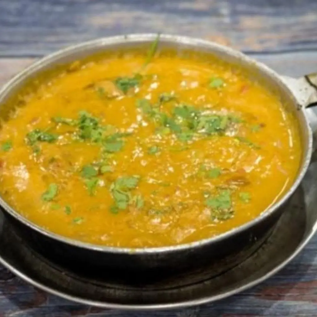Egg with Lentils On Stone